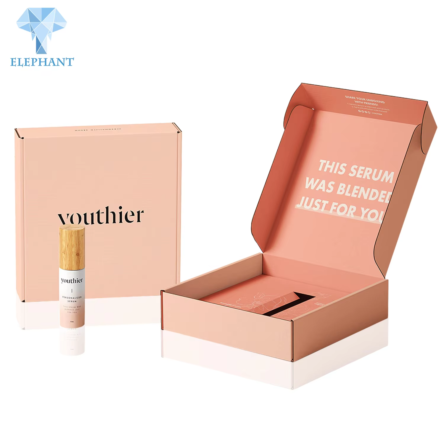 Eco-friendly Custom Matte Enhancer Lipstick Packaging Box for Luxury Perfume High-end Lamination & Embossing Printed Design