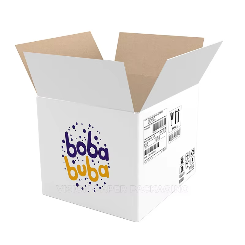 Eco-Friendly Custom Printed Matte Corrugated Paper Box BPI Certified for Home Goods Wholesale Price