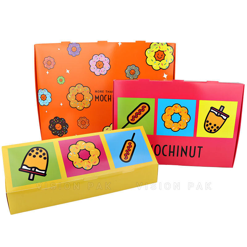 Custom Printed Recyclable Birthday Wedding Party Luxury Cake Packaging Baking Cheese Cakes Donuts Box