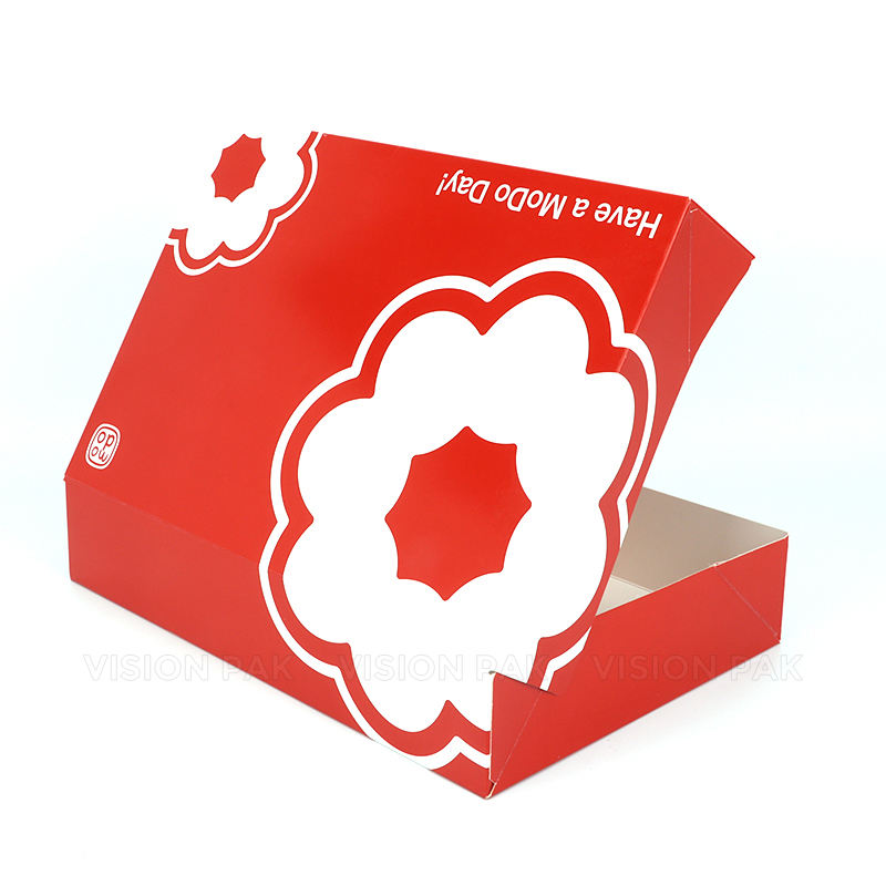 Customized One Dozen Donut Boxes Bakery Cookie Dessert Packaging Mochinut Donut