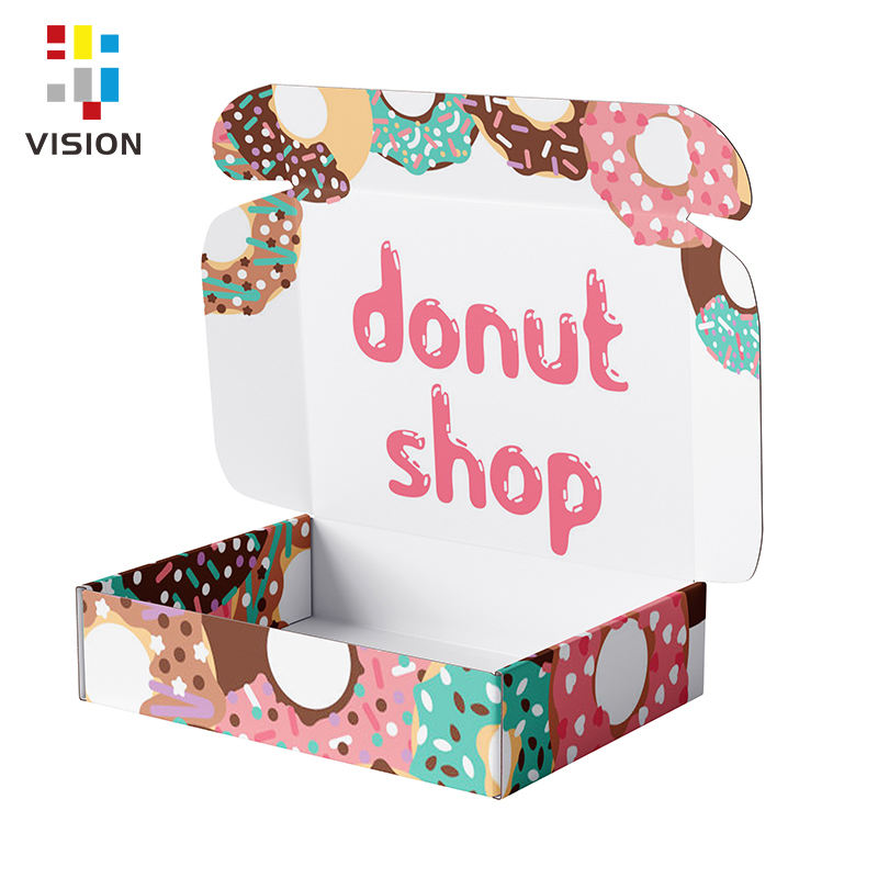 Food Grade Donuts Pop up Paper Box Packing Box for Doughnut