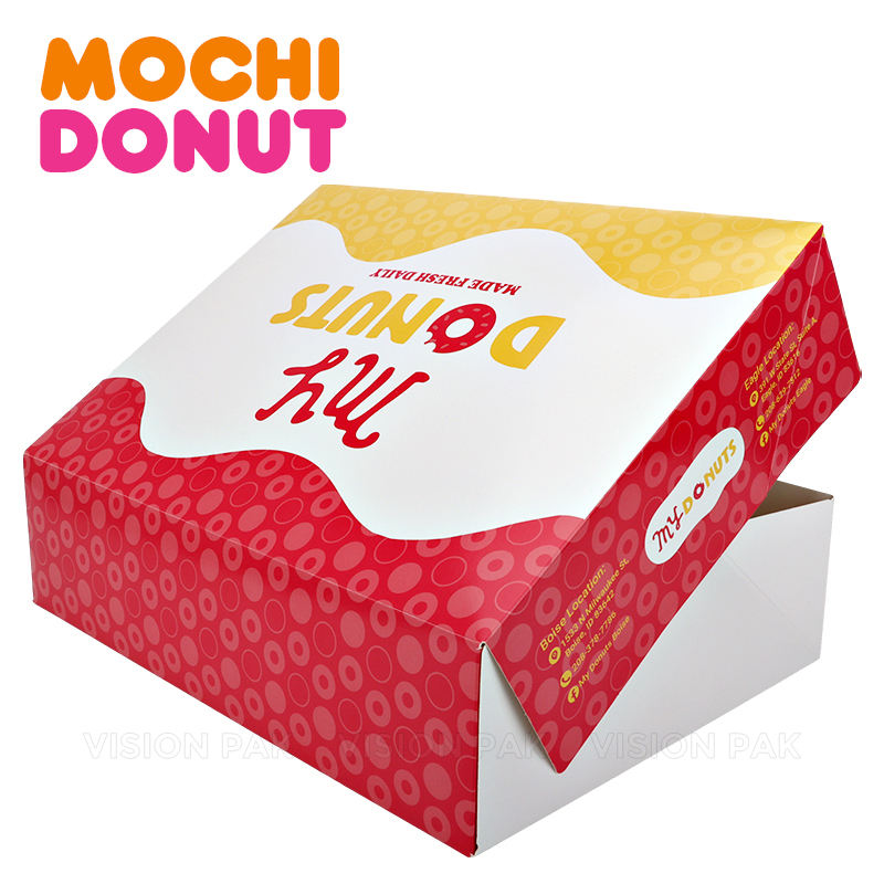 Custom Logo Candy Jars Shipping Box Packages Postal Treat Packaging Gift Box Printed Corrugated Food Doughnut Boxes With Insert