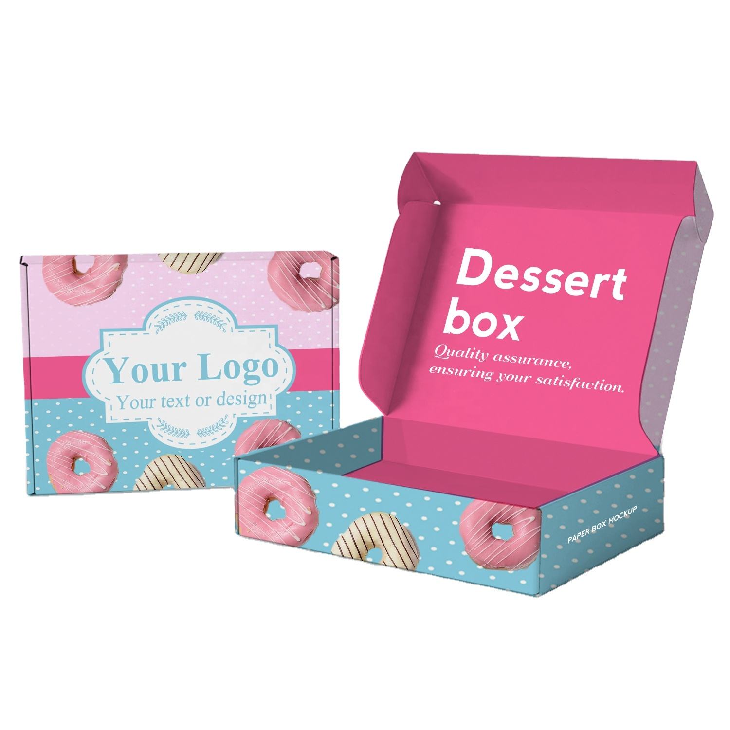 Wholesale Custom Logo Mochi Donut Packaging Delivery Boxes