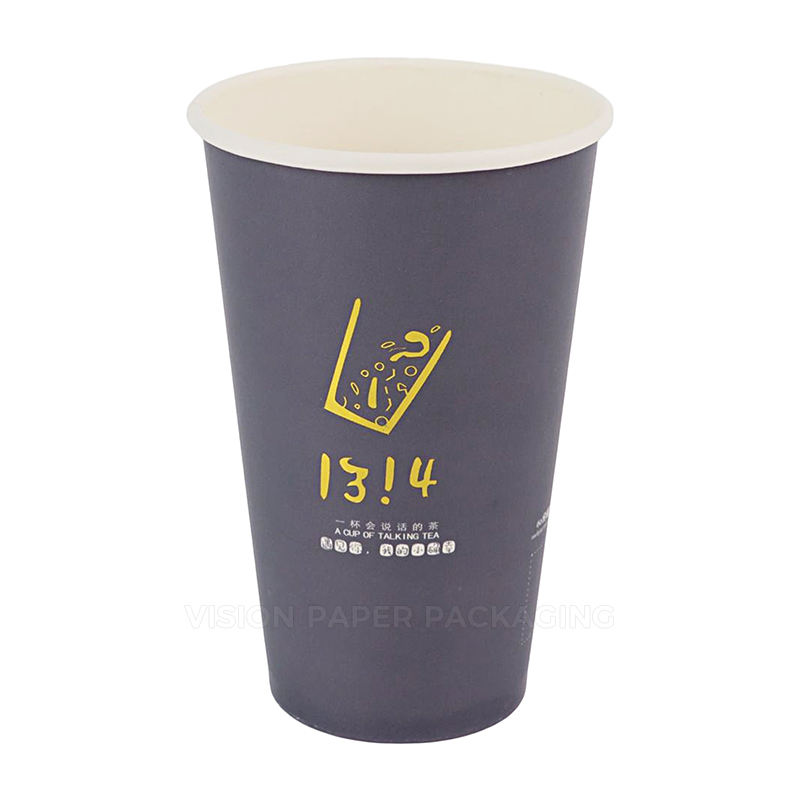 Custom Printing Disposable Paper Cup Hotel Restaurant Office Single Wall Paper Drink Coffee Cups with logo