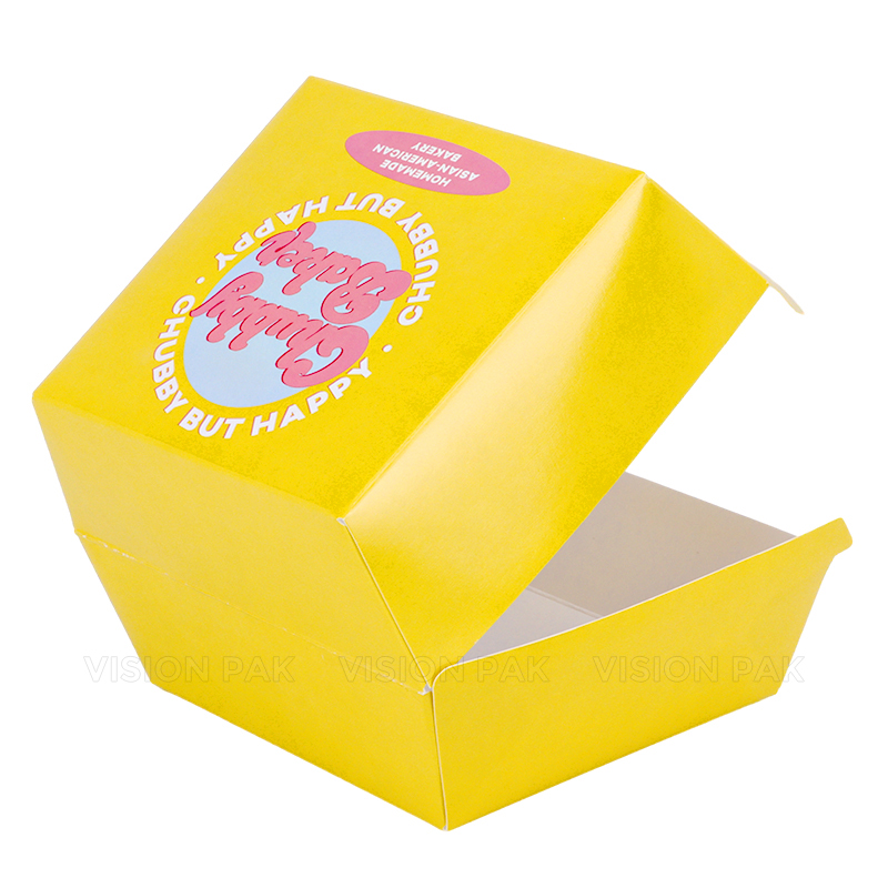 Custom Printed Take Away French Fries Box Fried Chicken Burger Paper Box Food Container