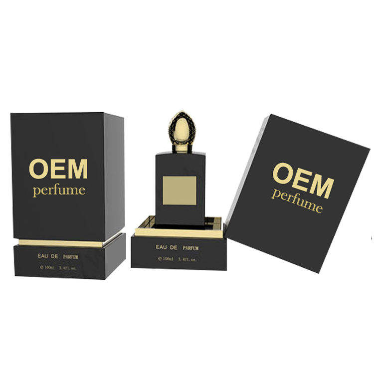 OEM Customized High-end Brand-exclusive Custom Perfume Gift Box Black Luxurious Perfume Bottle Packaging Set
