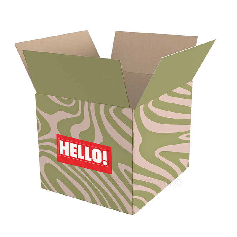 Custom Logo Large Corrugated Carton Boxes Strong Shipping Packaging with UV Advantage Embossed Foil Custom Size Made From Paper